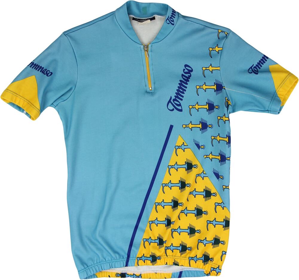Vintage Tommaso Italy Made Cycling Bicycle Jersey